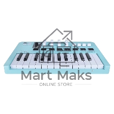 MIDI клавиатура 231599 Arturia MiniLAB 3 Aquamarine 25 клавиш, 8 энкодеров, 8 RGB пэдов, 8 фейдеров, дисплей, сенсорные регуляторы Pitch/Modulation, MIDI-выход, 1/4