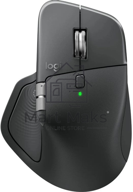 Мышь Logitech MX Master 4 графитовый оптическая 8000dpi беспров. BT/Radio USB для ноутбука 8but (910-007565)