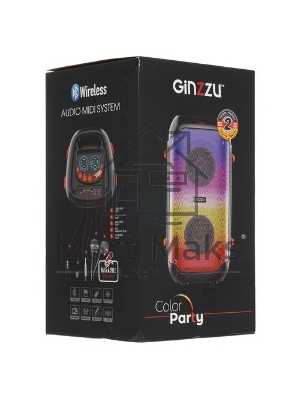 Акустическая система Ginzzu GM-234 Midi, BT/USB/TF/FM/MIC/ДУ