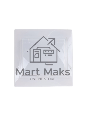 Розетка 1-м СП Кварта 16А РСб10-3-КБ с защ. крышкой с заземл. IP20 белый ИЭК ERK15-K01-16-DM