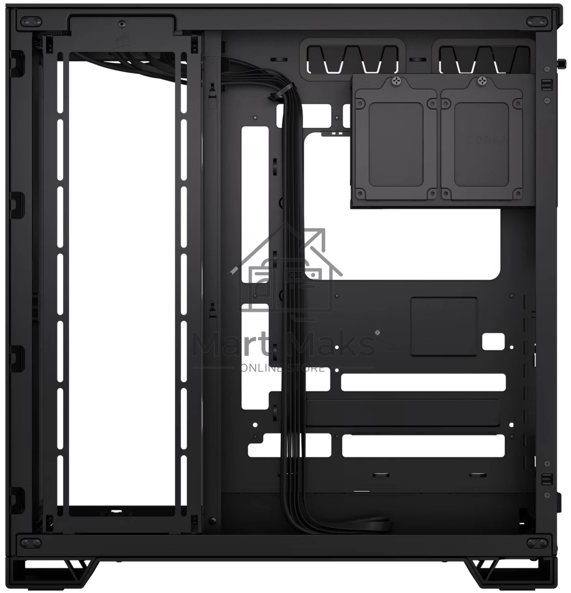 Компьютерный корпус без блока питания Corsair 6500X, Midi-Tower, TG, no fan, 4xUSB-A 3.2, 1xUSB 3.2 Type-C, E-ATX, ATX, mATX, mITX черный