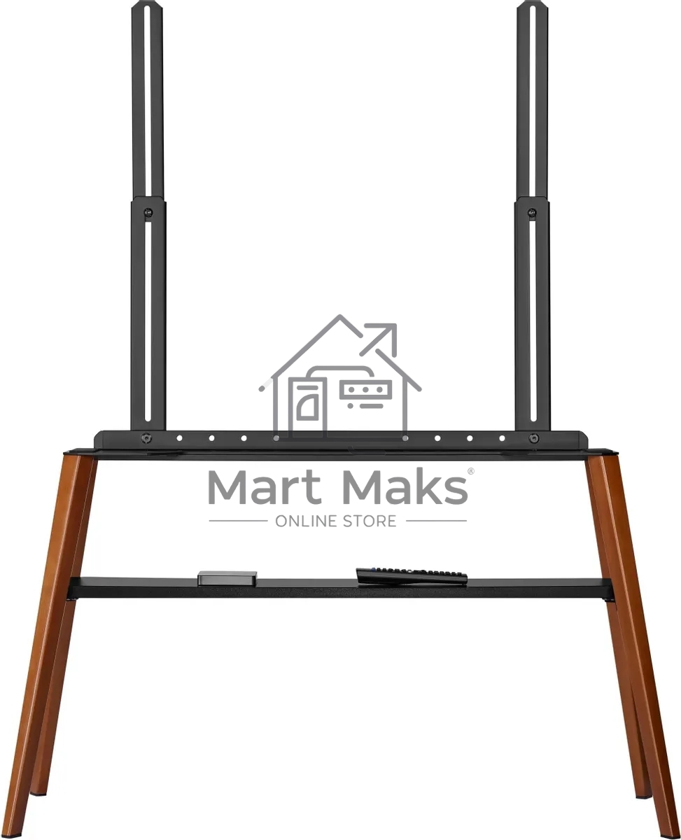 Подставка для телевизора Cactus CS-ST3647BKWN черный/орех, 49