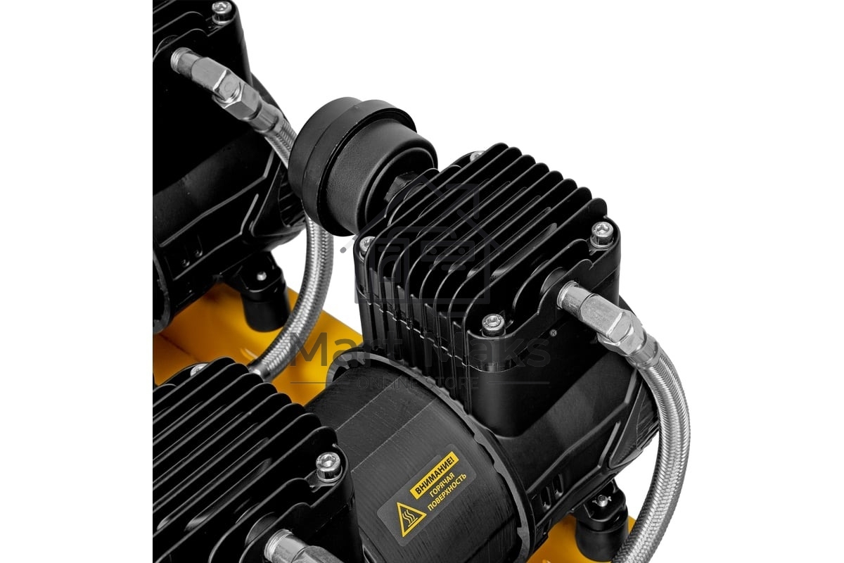 Компрессор безмасл. малошумн. Denzel DLP-4500/150, 4,5 кВт, 3х1,5 кВт,150 л, 2850 об/мин,750 л/мин