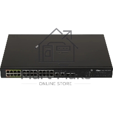 Коммутатор Dahua DH-LR2226-24ET-360, 24×100 Мбит/с + 2×1 Гбит/с + 2×1 Гбит/с Combo, управляемый