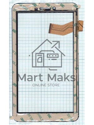 Сенсорное стекло (тачскрин) C186104C12 FPC833DR, черное