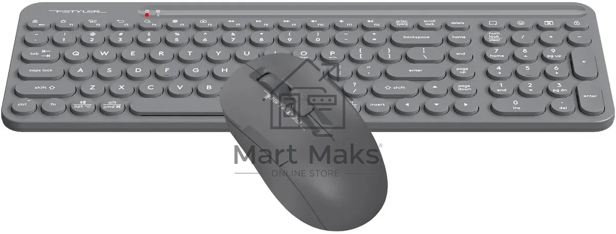 Клавиатура + мышь A4Tech Fstyler FG3300 Air2 клав:серый мышь:серый USB беспроводная slim Multimedia