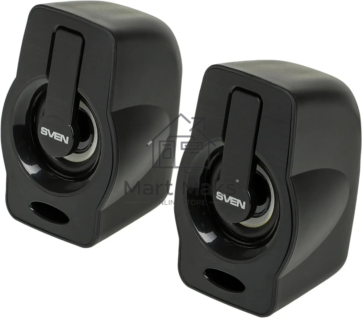 Колонки чёрные Sven 255 (2x3W, RGB подсветка, USB)