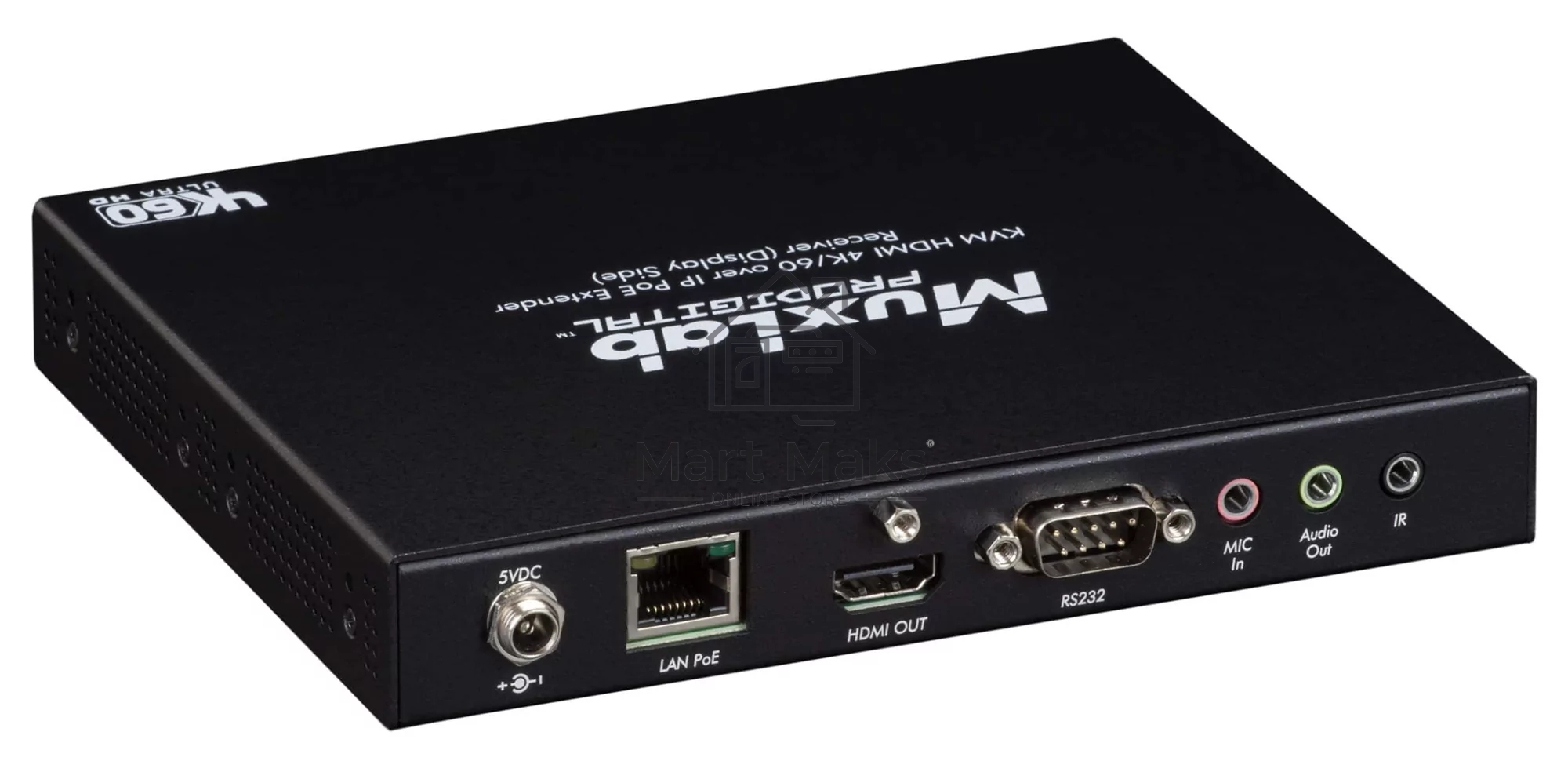 Приемник MuxLab 500800-RX KVM HDMI over IP PoE, 4K/60
