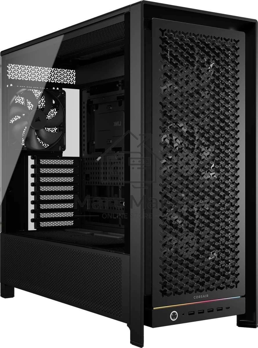 Корпус Corsair Frame 5000D RS Black, Midi-Tower, чёрный, 4 x 140 мм