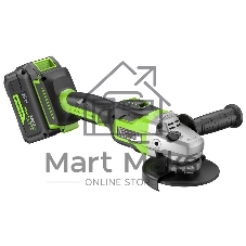 Углошлифовальная машина Greenworks GD24AG 758Вт 10500об/мин рез.шпин.:M14 d=125мм (3200207CUH)