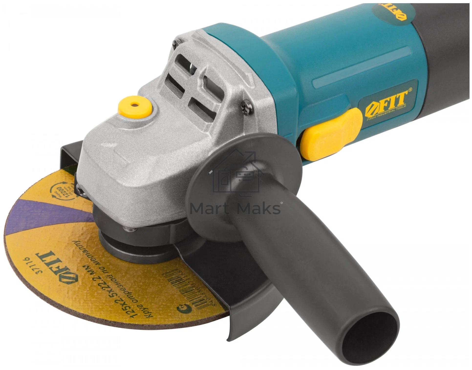 Углошлифовальная машина FIT AG-125/903, 900 Вт, 11000 об/мин, КлК 125 мм, 1,9 кг, армир. ротор, мал., рез. накл., коробка