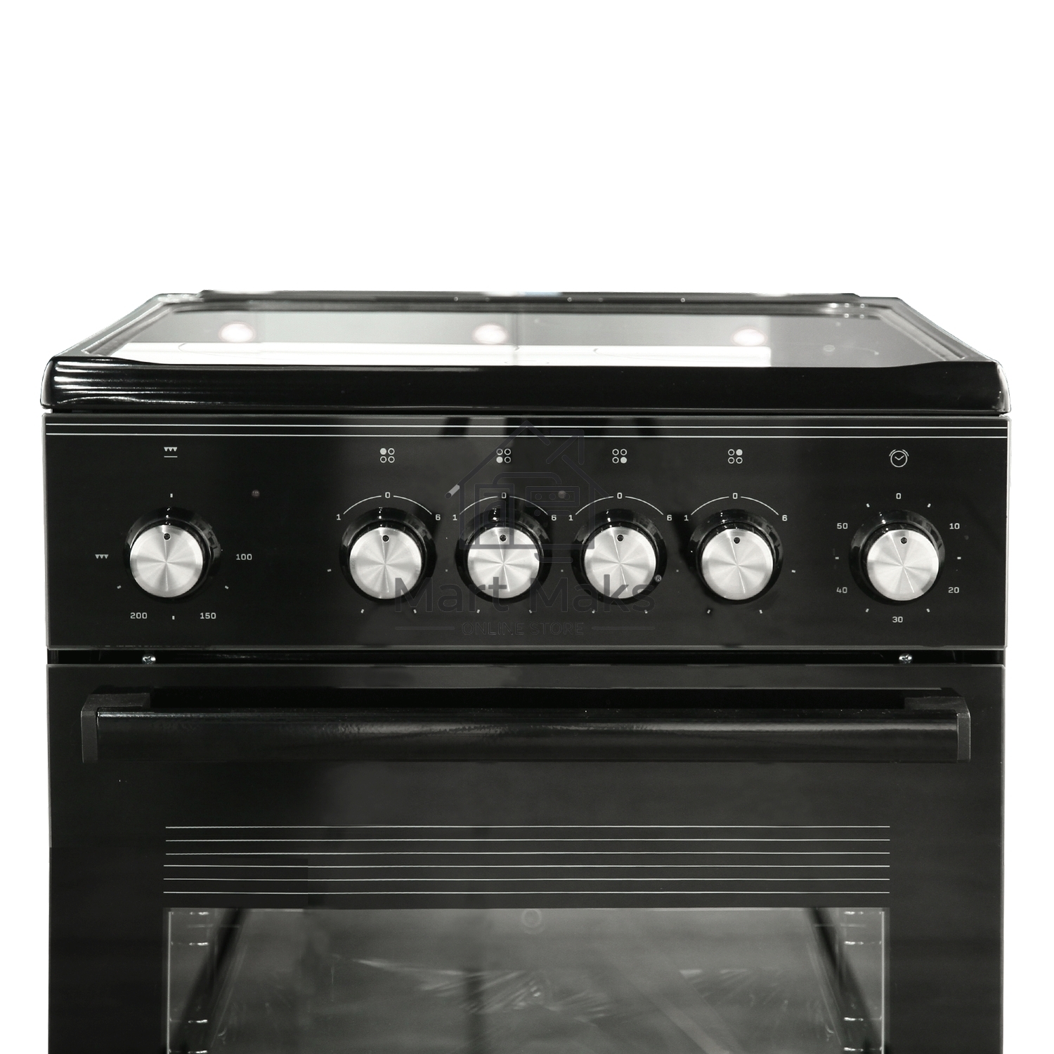 Плита электрическая De Luxe 506004.13ЭС-001 черный, конфорок 4 шт, духовка 60 л, 50 см x 87 см x 60 см