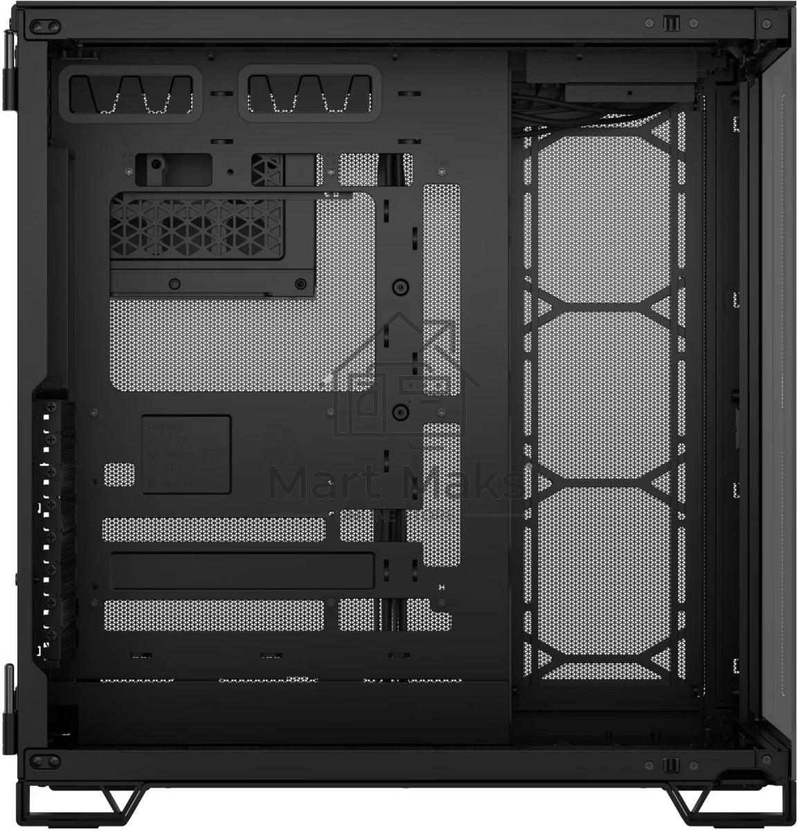 Компьютерный корпус без блока питания Corsair 6500X, Midi-Tower, TG, no fan, 4xUSB-A 3.2, 1xUSB 3.2 Type-C, E-ATX, ATX, mATX, mITX черный