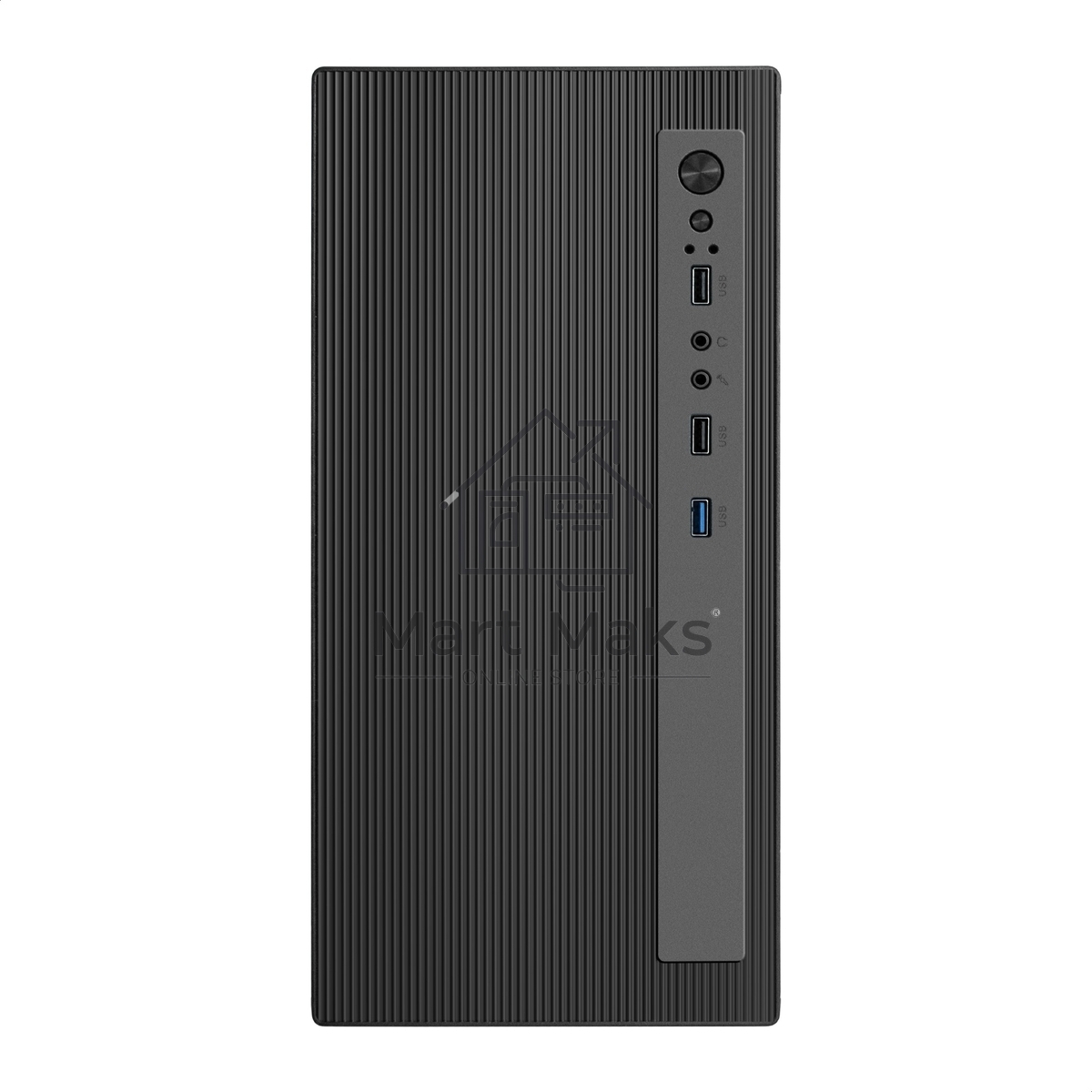 Корпус Minitower ExeGate BAA-303MU-UNS500 (mATX, БП UNS500 с вент. 12см, 2*USB+1*USB3.0, HD Audio, черный)