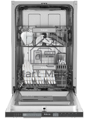 Посудомоечная машина ARDO DBEA9452B2, черный, 44.8 см, 10 компл., 49 дБ, класс: А++