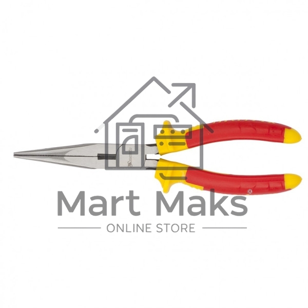 Длинногубцы прямые Matrix Insulated 17103 200 мм, двухкомпонентные рукоятки PROFESSIONAL