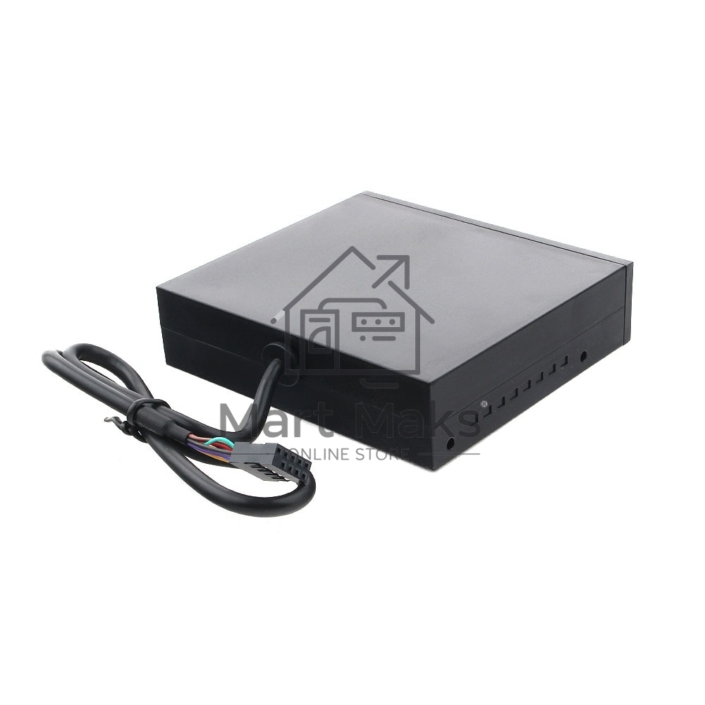 Кард-ридер Gembird FDI2-ALLIN1-02-B/черный/SD/T-Flash/Micro-SD/Micro-SDHC/Micro-SDXC/USB 2.0/метал