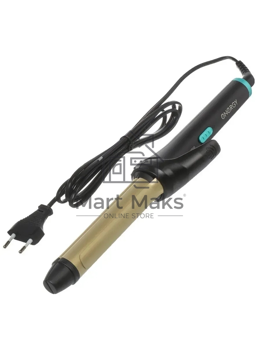 Щипцы для завивки волос Energy EN-830 черный/золотистый, 25 мм, 200 °C, 1 режим
