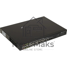 Коммутатор Dahua DH-LR2226-24ET-360, 24×100 Мбит/с + 2×1 Гбит/с + 2×1 Гбит/с Combo, управляемый