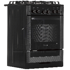 Плита газовая Gefest ПГ 6500-02 0044 черный, конфорок 4 шт, духовка 52 л, 60 см x 85 см x 60 см