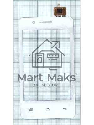 Сенсорное стекло (тачскрин) для Fly IQ436i ERA Nano 9, белое