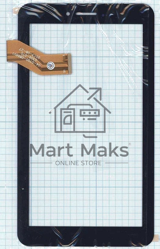 Сенсорное стекло (тачскрин) C186104C12 FPC833DR, черное