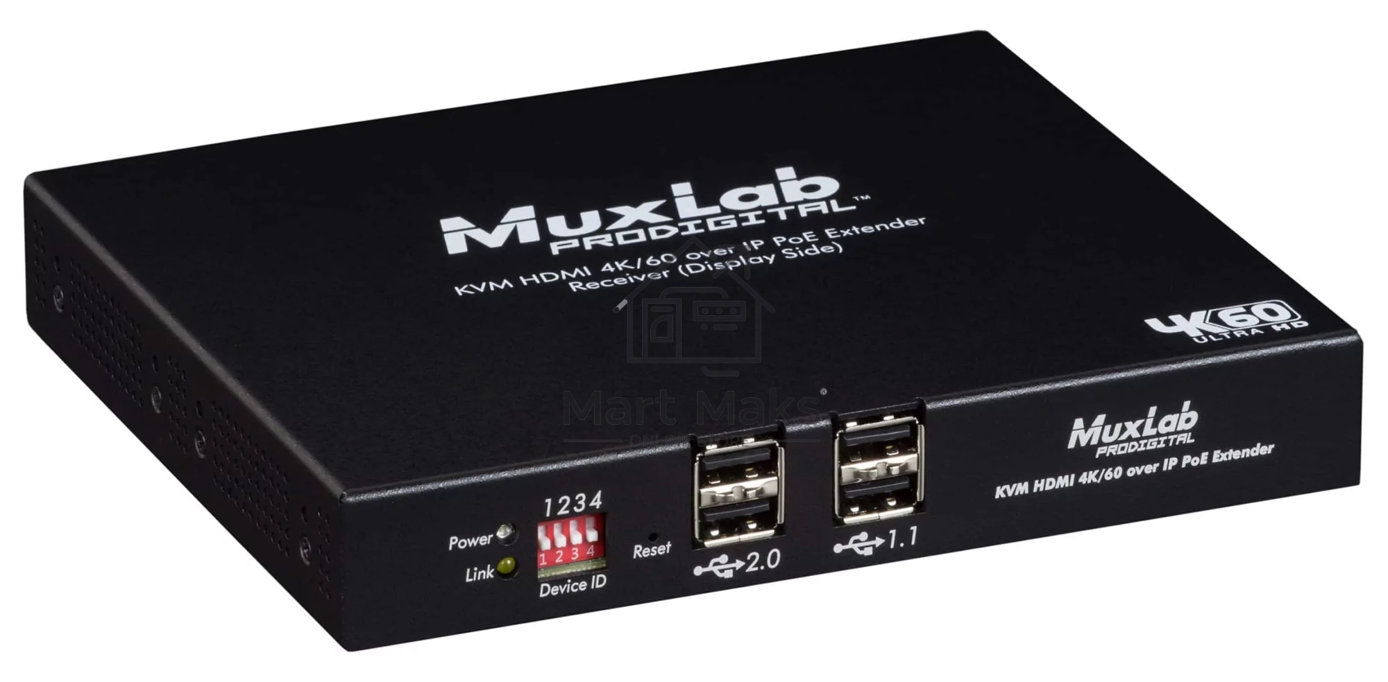 Приемник MuxLab 500800-RX KVM HDMI over IP PoE, 4K/60