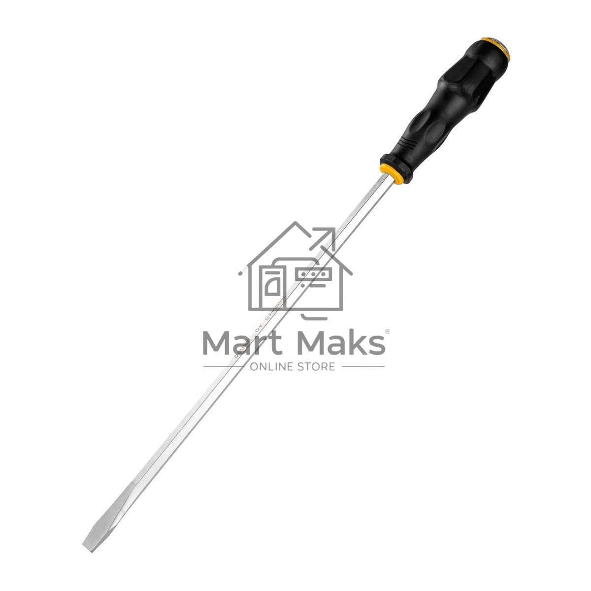 Шлицевая отвертка со сквозным хвостовиком (ударная) Deli DL6270121 SL9.5x300