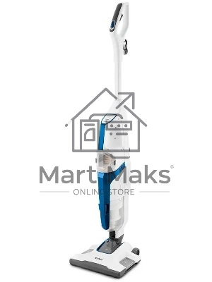 Пылесос вертикальный паровой Kitfort KT-556 белый, питание от сети, 1700 Вт, уборка сухая/паром, пылесборник 0.4 л