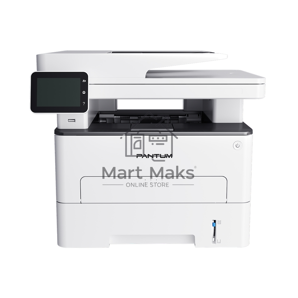 Монохромное МФУ Pantum BM5106FDN, P/C/S/F, Mono laser, A4, 40 ppm (max 100000 p/mon), 1.2 GHz, 1200x1200 dpi, 512 MB RAM, Duplex, DADF50, paper tray 250 pages, USB, LAN,touch screen, start. cartridge 6000 pages