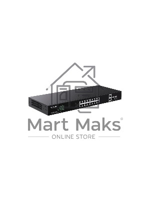 Коммутатор неуправляемый PoE Tenda TEG1120P-16-150W 18 портов, 18x1 Гбит/с, PoE 16х30 Вт (до 150Вт), SFP 2x1 Гбит/с