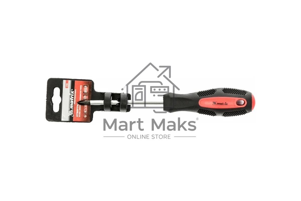 Отвертка Matrix Anti-Slip 12248 PH2 х 100 мм, CrV, двухкомп. рукоятка