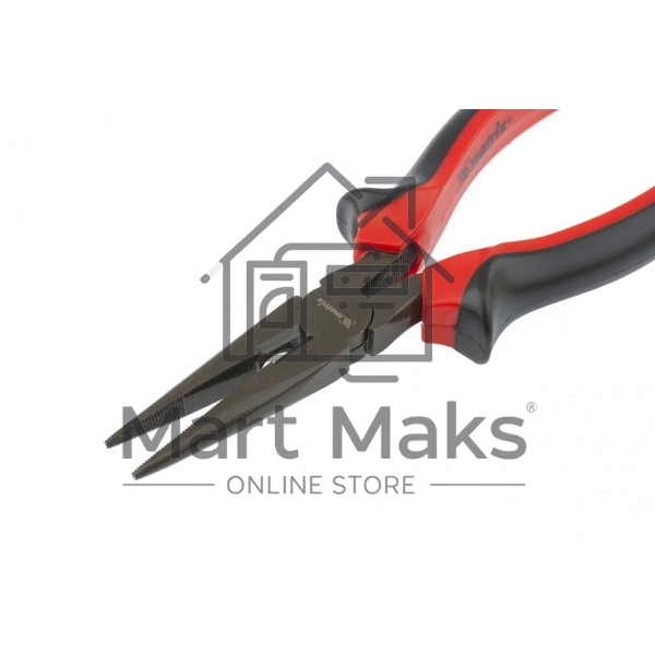 Длинногубцы Matrix 17158 черный Nickel, 160 мм, прямые, двухкомпонентные рукоятки