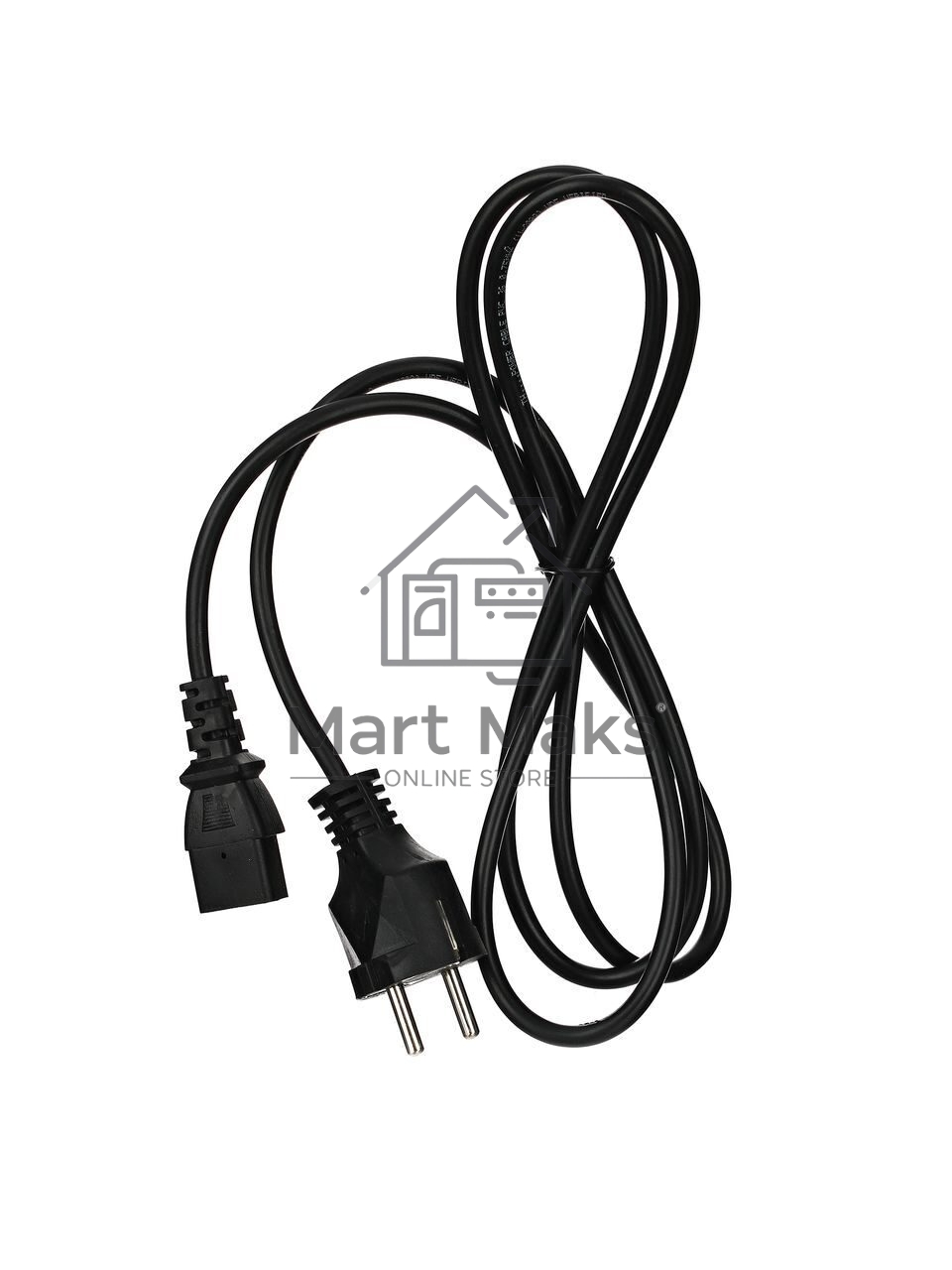 Кабель компьютер - розетка 220V (EURO) 1.8м, 3G 0,75mm медь, Telecom