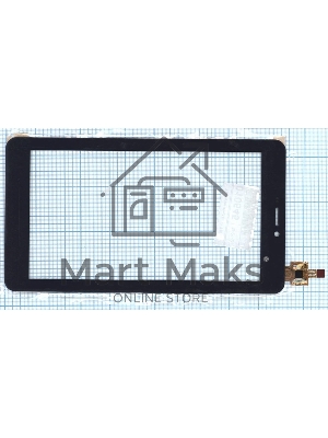 Сенсорное стекло (тачскрин) C196131A1-FPC740DR, черное