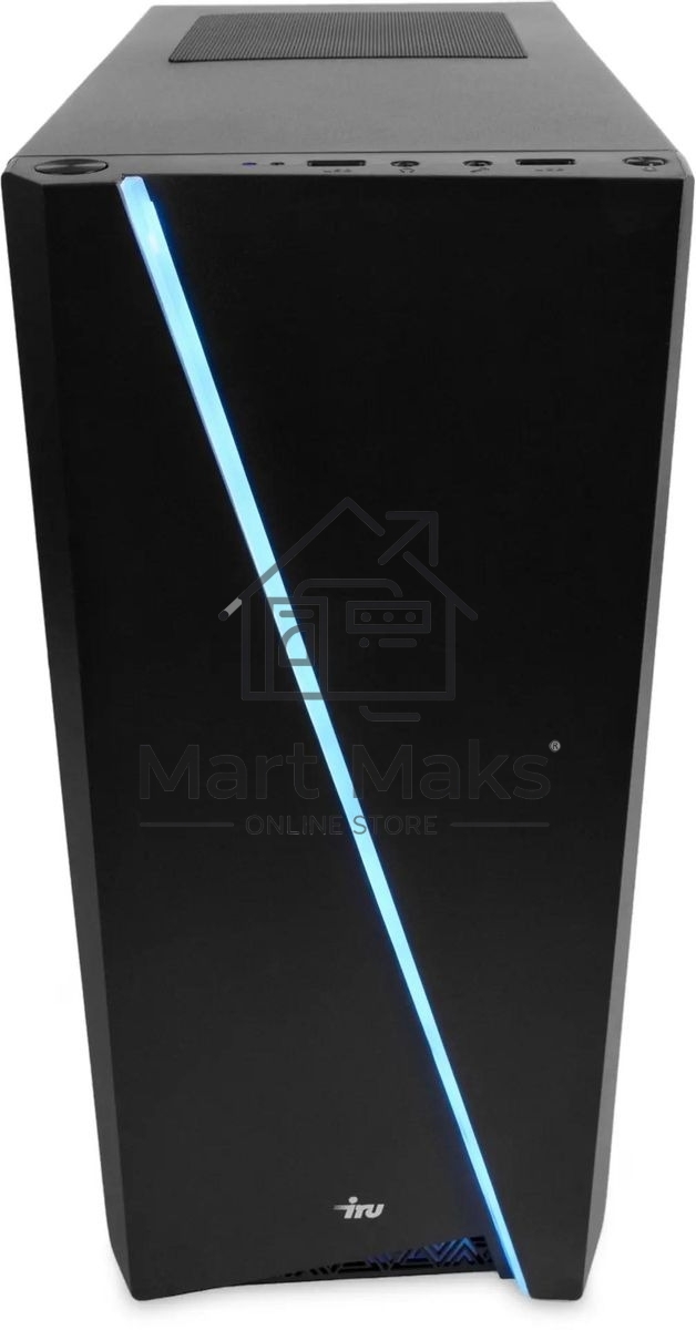Компьютер IRU Game 310H6GE MT i5 12400F (2.5) 16Gb SSD512Gb RTX3060 12Gb Free DOS GbitEth 650W черный (2000612)