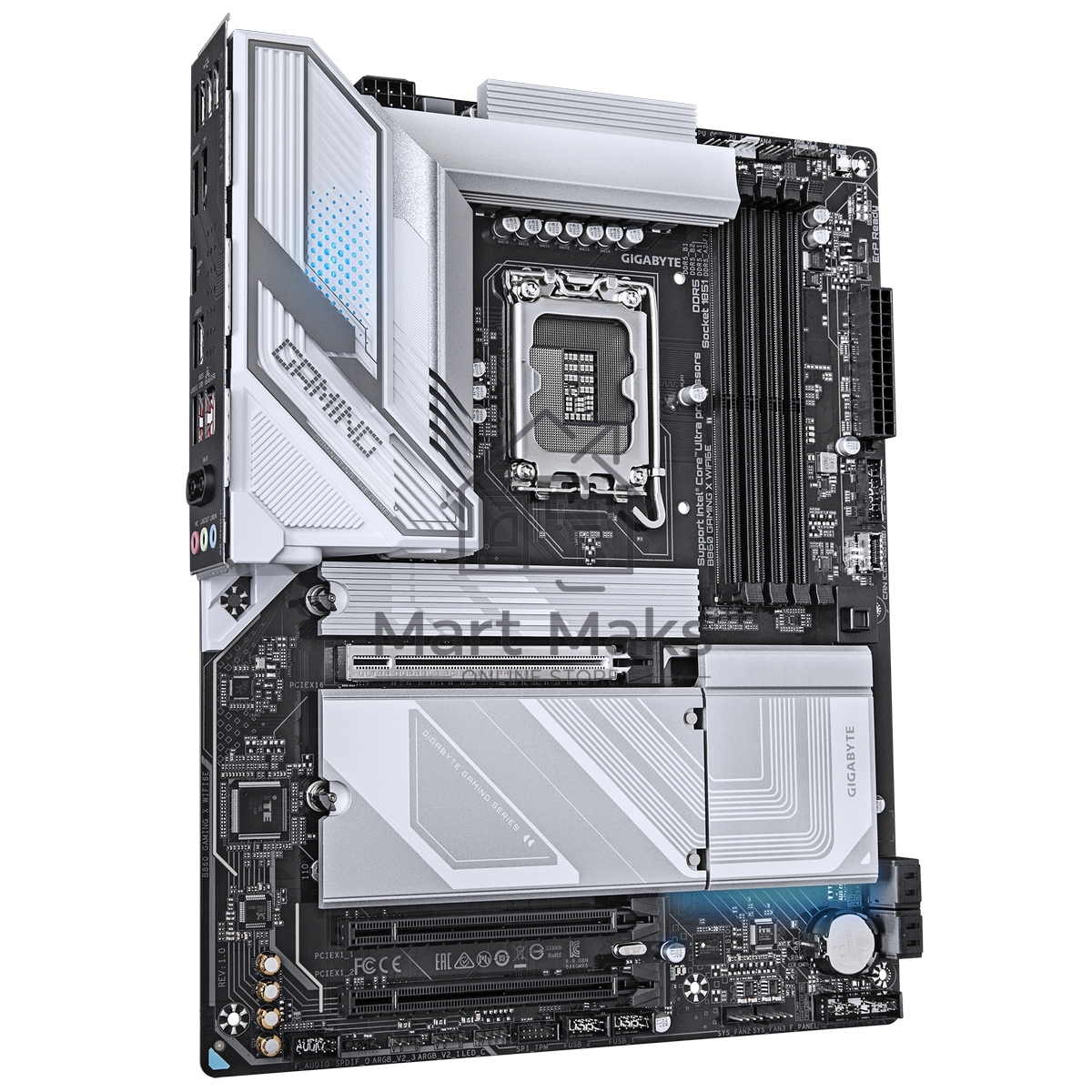 Материнская плата Gigabyte B860 GAMING X WIFI6E, LGA 1851, Intel B860, 4xDDR5, 4xSATA, 3xM.2, 1xPCIe 5.0 x16, 1xPCIe 4.0 x16, 2xUSB 3.2 Gen 1, 1xUSB 3.2 Gen 2, 1xUSB 4.0 Type-C, 1x 2.5Gb LAN, 3x3.5 мм, 7.1, ATX