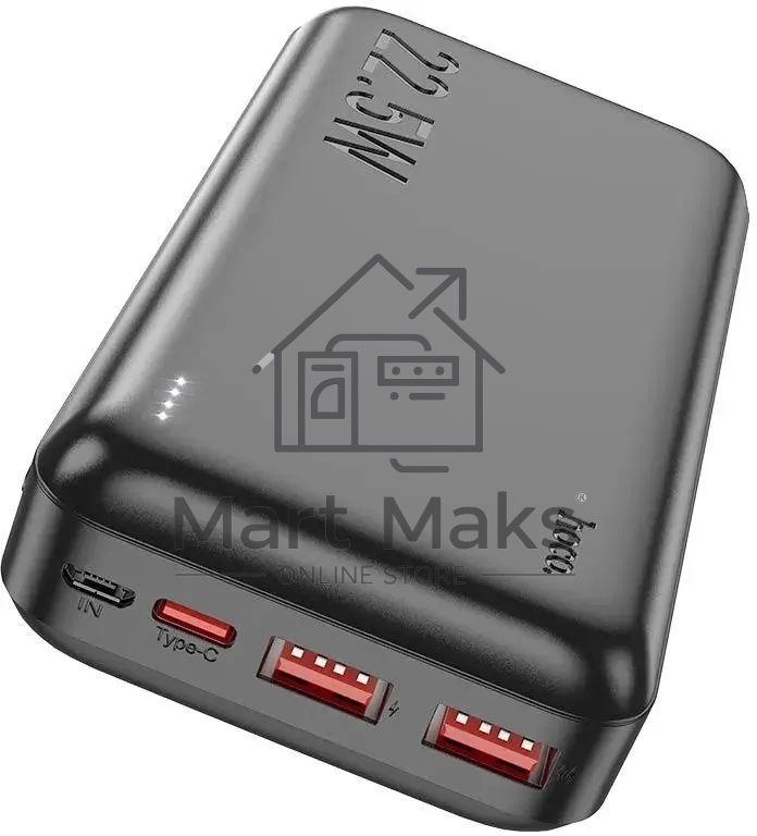 Мобильный аккумулятор Hoco J101A Astute 20000mAh 22.5W 3A черный (82496)