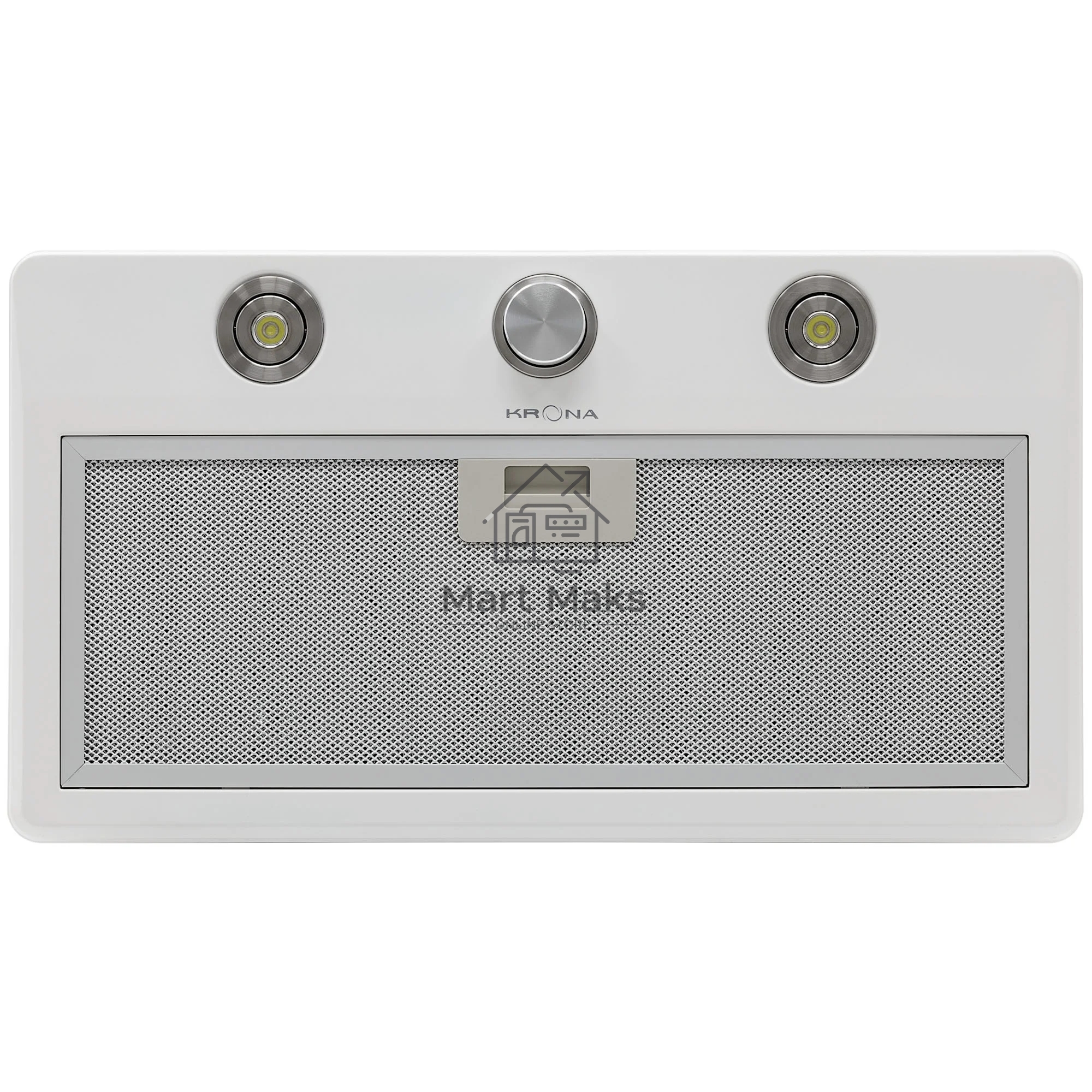 Вытяжка встраиваемая KRONA Sven 600 one knob белый, 60 см, 1000 куб. м/ч, 53 дБ