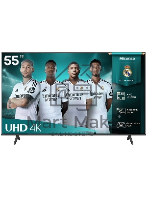 Телевизор Hisense 55'' 55A6Q UHD Smart черный 2025