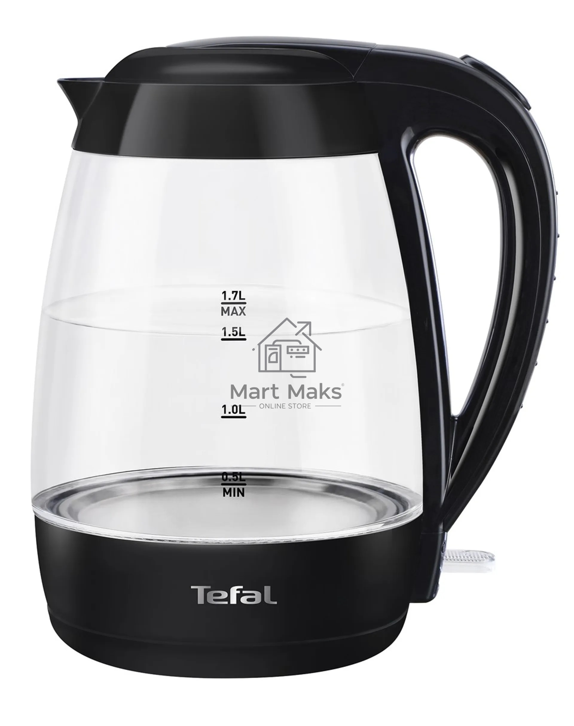 Электрочайник Tefal KO 450832 черный, 1.7 л, 2400 Вт, скрытый нагревательный элемент