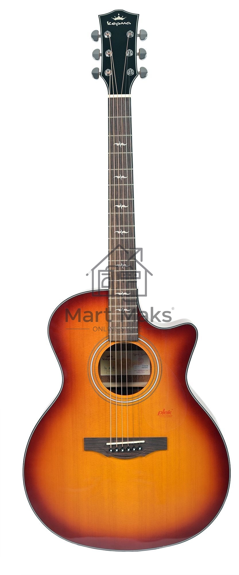 Акустическая гитара Kepma F1-GA-BS цвет орех, чехол в комплекте