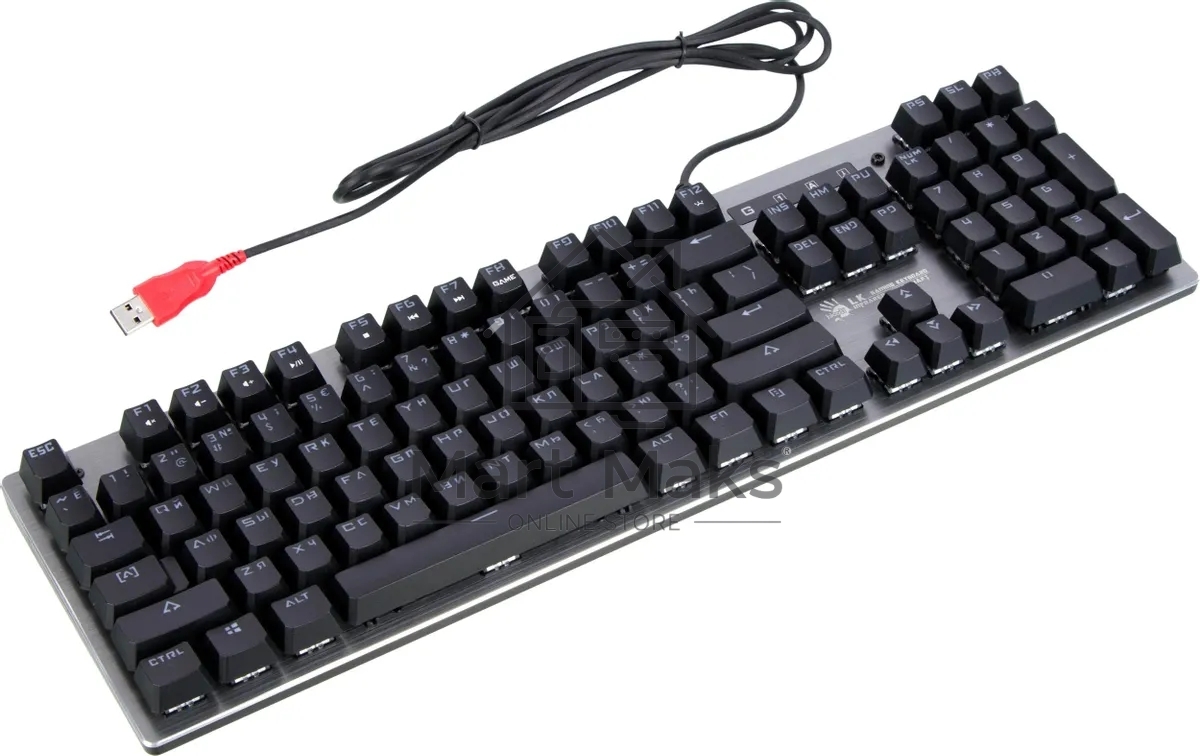 Клавиатура A4Tech Bloody B765 проводная USB серый