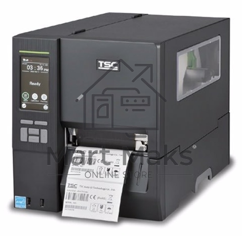 Принтер этикеток TSC MH641T термотрансферный, 600 dpi, 152 мм/сек, USB, RS-232, Ethernet, USB Host, черный