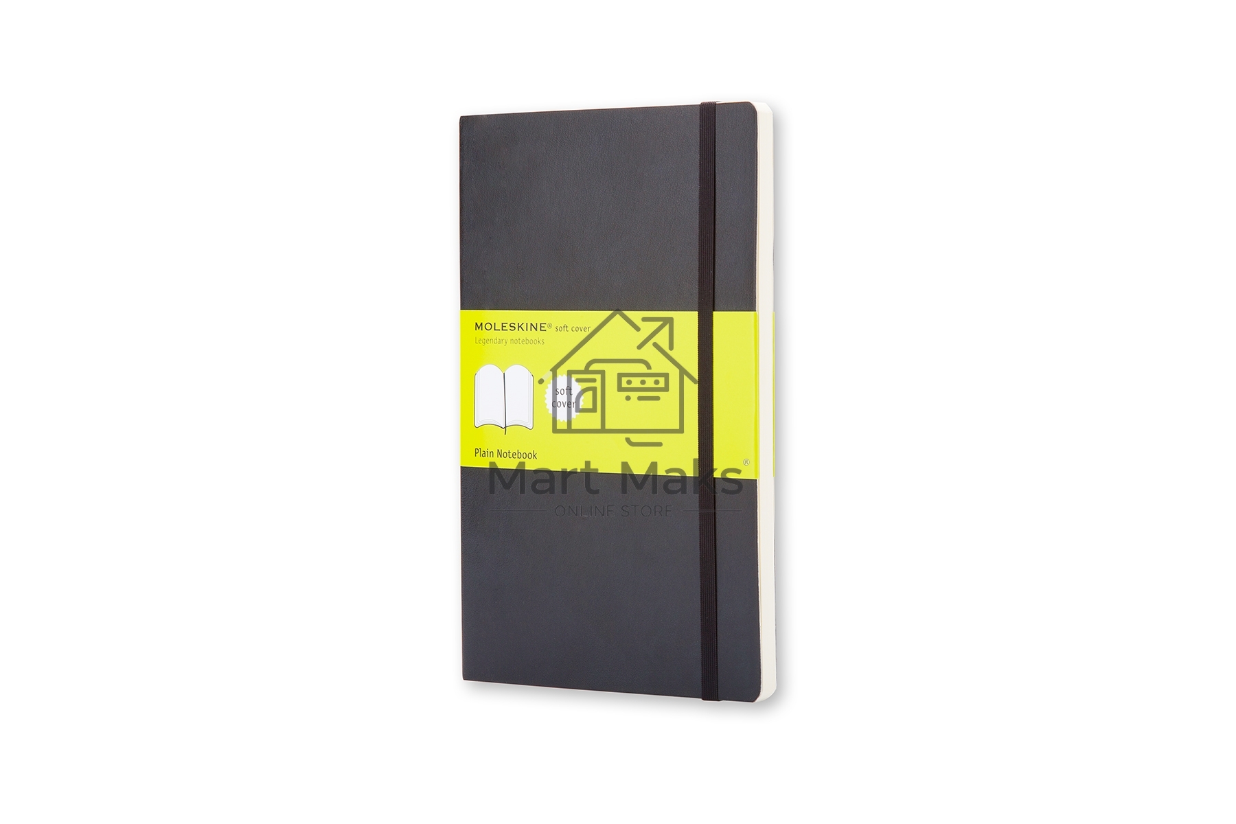 Блокнот Moleskine Classic Soft Large, 192  страниц, черный, нелинованный