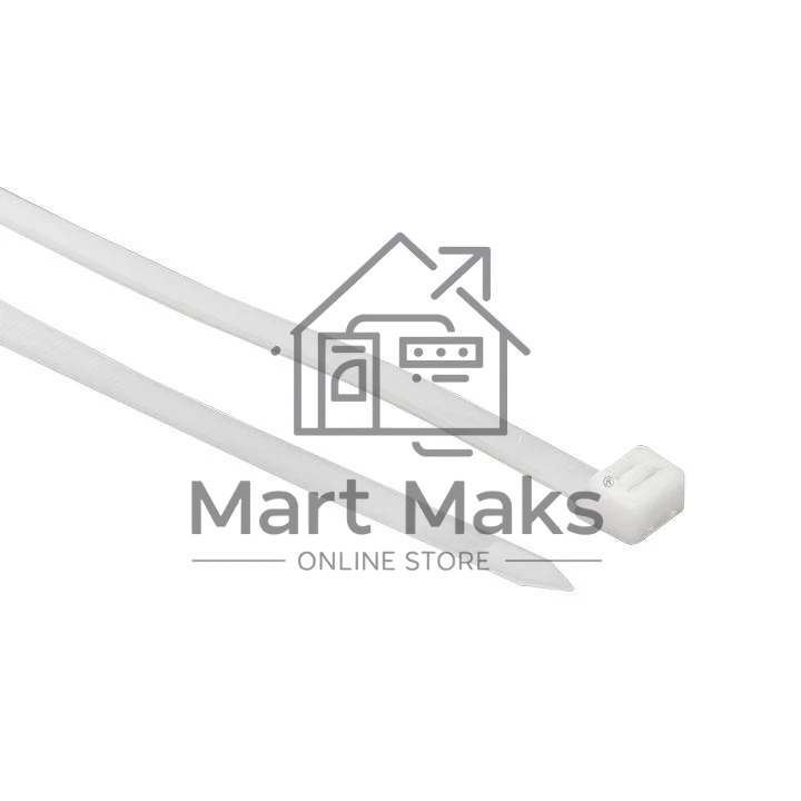 Хомут кабельный 4.8х350 нейл. бел. (уп.100шт) EKF plc-c-4.8x350