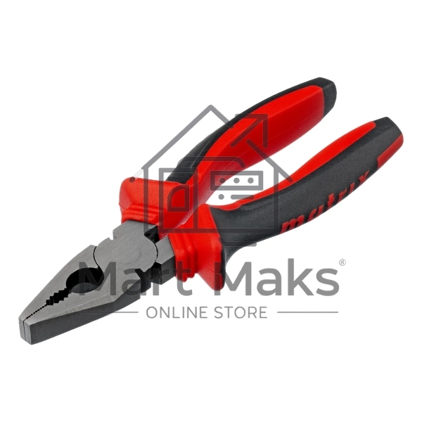 Плоскогубцы комбинированные Matrix 160 мм, хром-ванадий, двухкомпонентные рукоятки