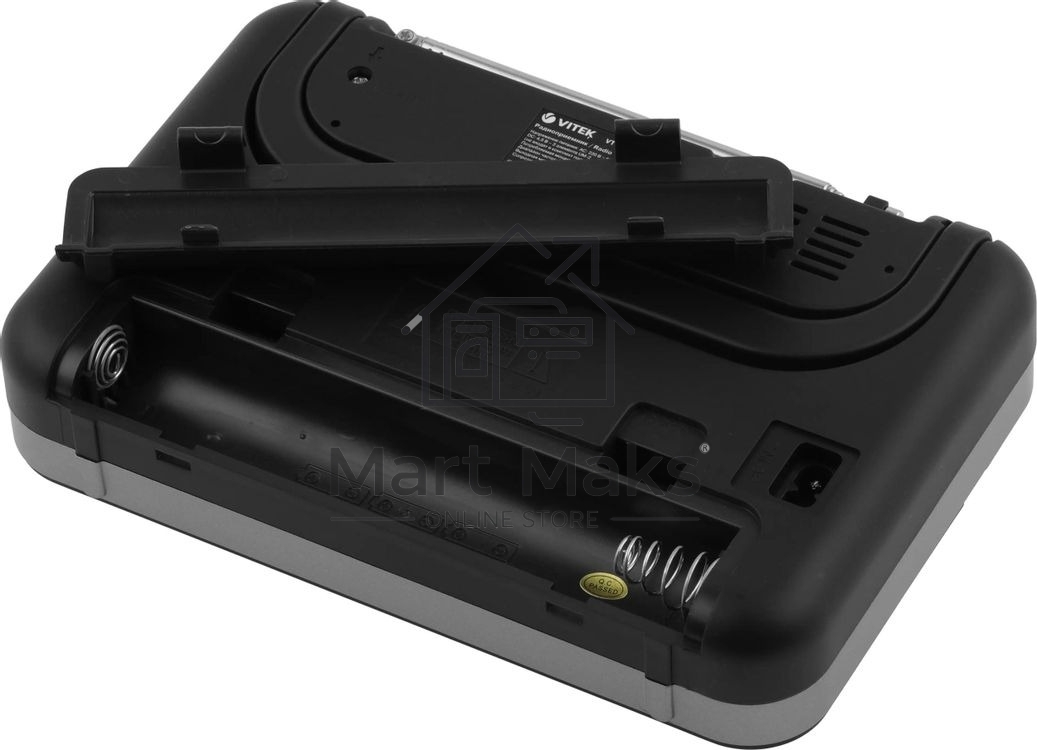Радиоприемник Vitek VT-3592 (BK) Тип батареек UM-2/С. Выходная мощность 1 вт.