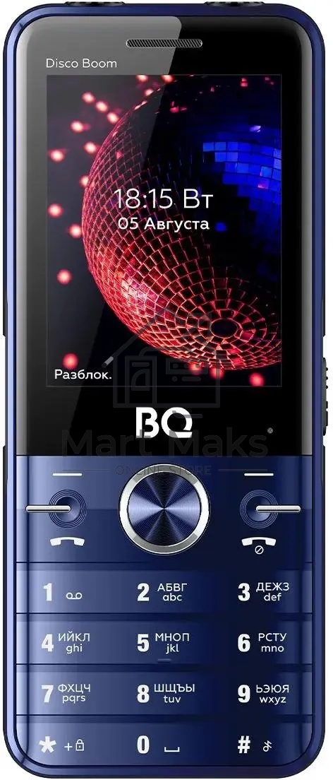 Мобильный телефон BQ 2842 Disco Boom синий/черный