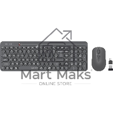 Комплект клавиатура+мышь A4Tech FStyler FG3300 Air2 беспроводной, USB, 2000 DPI, серый